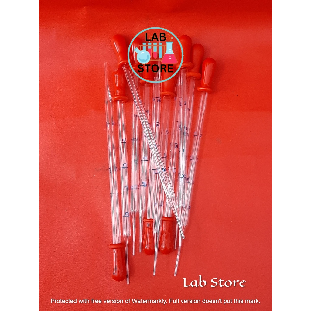 Pipet Tetes Kaca / Pipet Tetes Berskala 15cm / Pipet Tetes Sedang 15cm Berskala 2ml