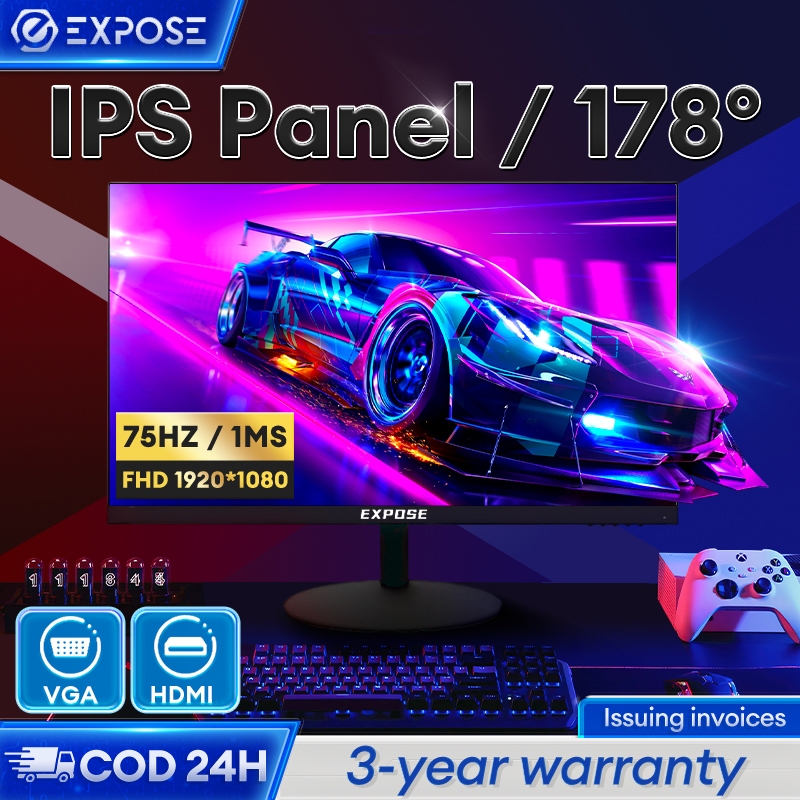 Monitor PC 22 inch Monitor PC Gaming Monitor PC  Monitor Gaming 24 inch Panel IPS 75 HZ/HDMI/VGA COD