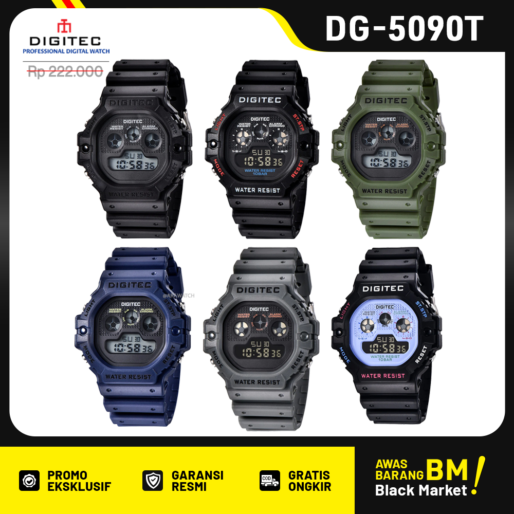 Jamtangan Pria Digital DIGITEC DG5090T DG-5090T DG5090T
