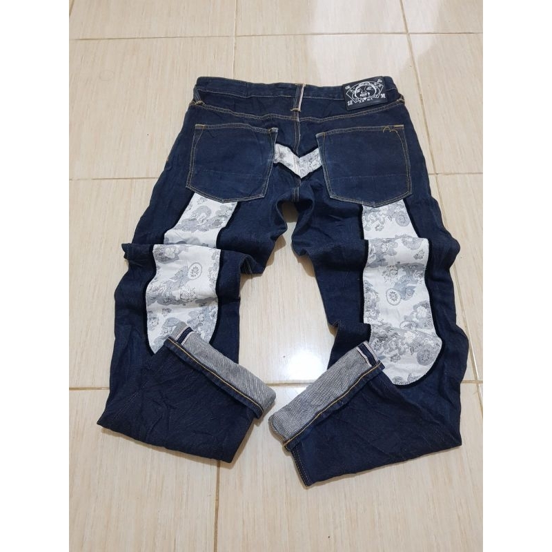 Evisu big logo selvedge denim