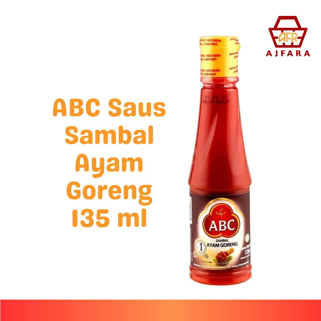 

ABC Saus Sambal Ayam Goreng 135 ml/ABC Saus Sambal Ayam Goreng 335 ml