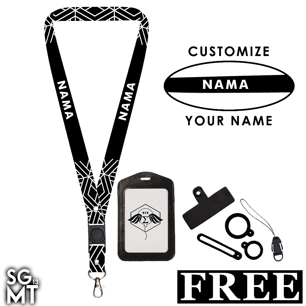 

Spesial Promo BISA SATUAN Lanyard Custom Nama Printing Full 2 Sisi Ukuran 2cm Satuan Murah Bisa Request Nama Design 1