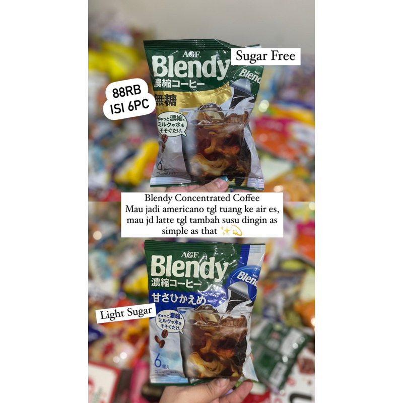 Blendy Cair / Potion Coffee / Americano / Caramel Coffee / Matcha / Strawberry Liquid Kopi Cair