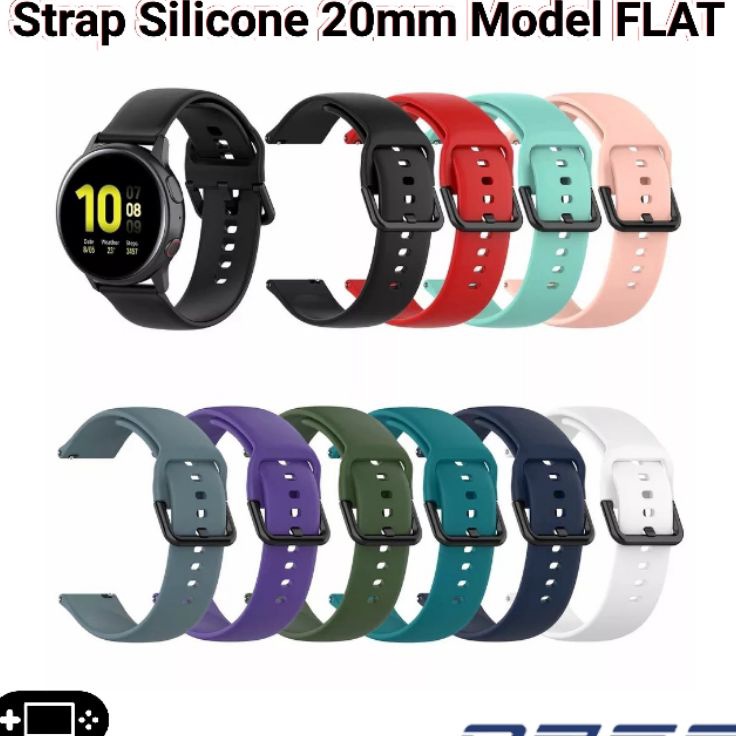 Disc Xtra Strap Silicone 2mm FLAT Oase Horizon W1 WS S1 VF1 Silikon Tali Jam Tangan Karet Silicon Sm