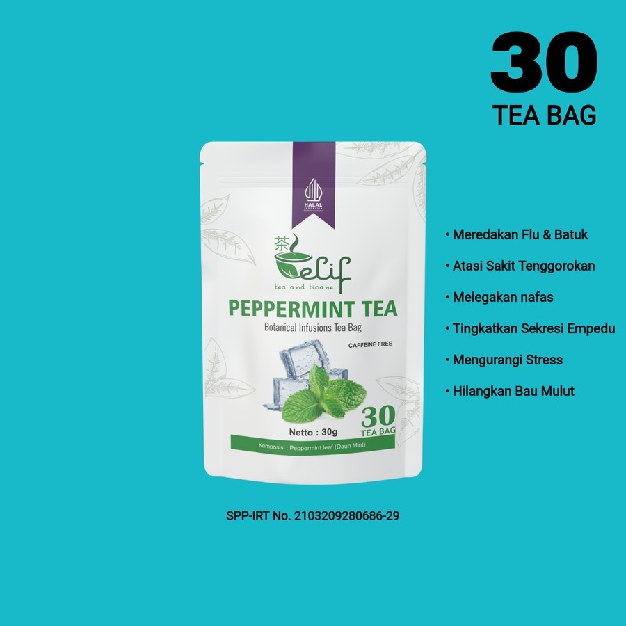 

PEPPERMINT TEA / TEH DAUN MINT ISI 30 TEA BAG
