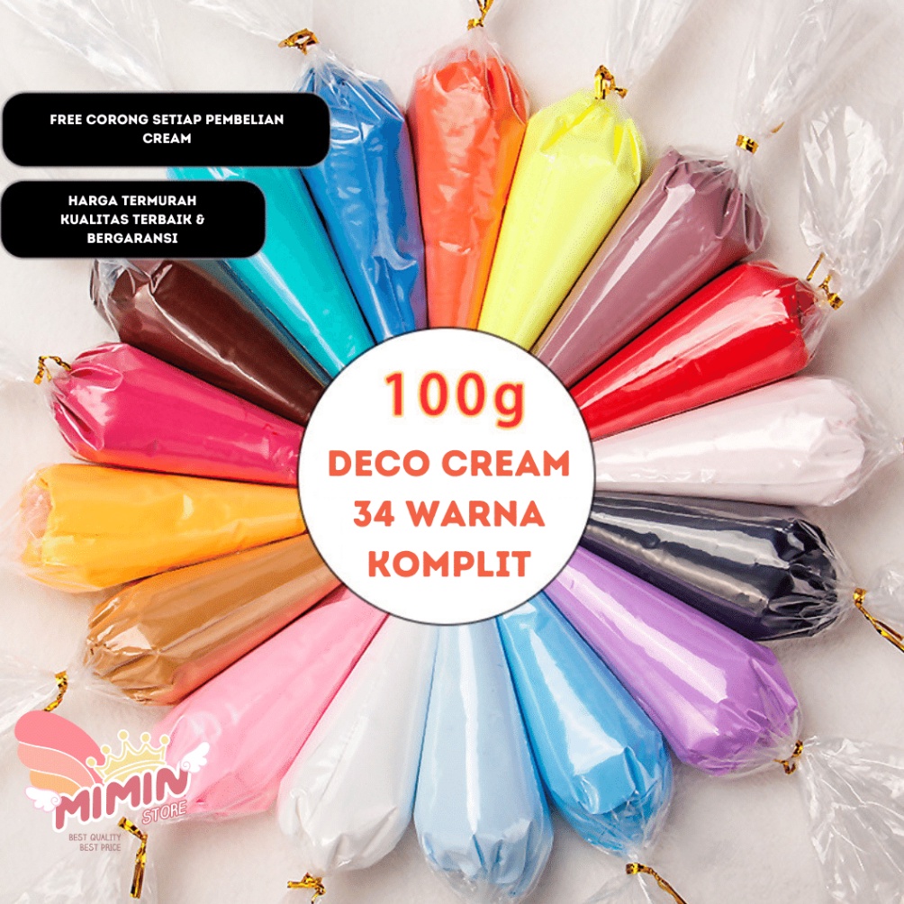 

Top Seller Deco Cream 1 Gr Cream Fake Whip Cream 34 Warna DIY