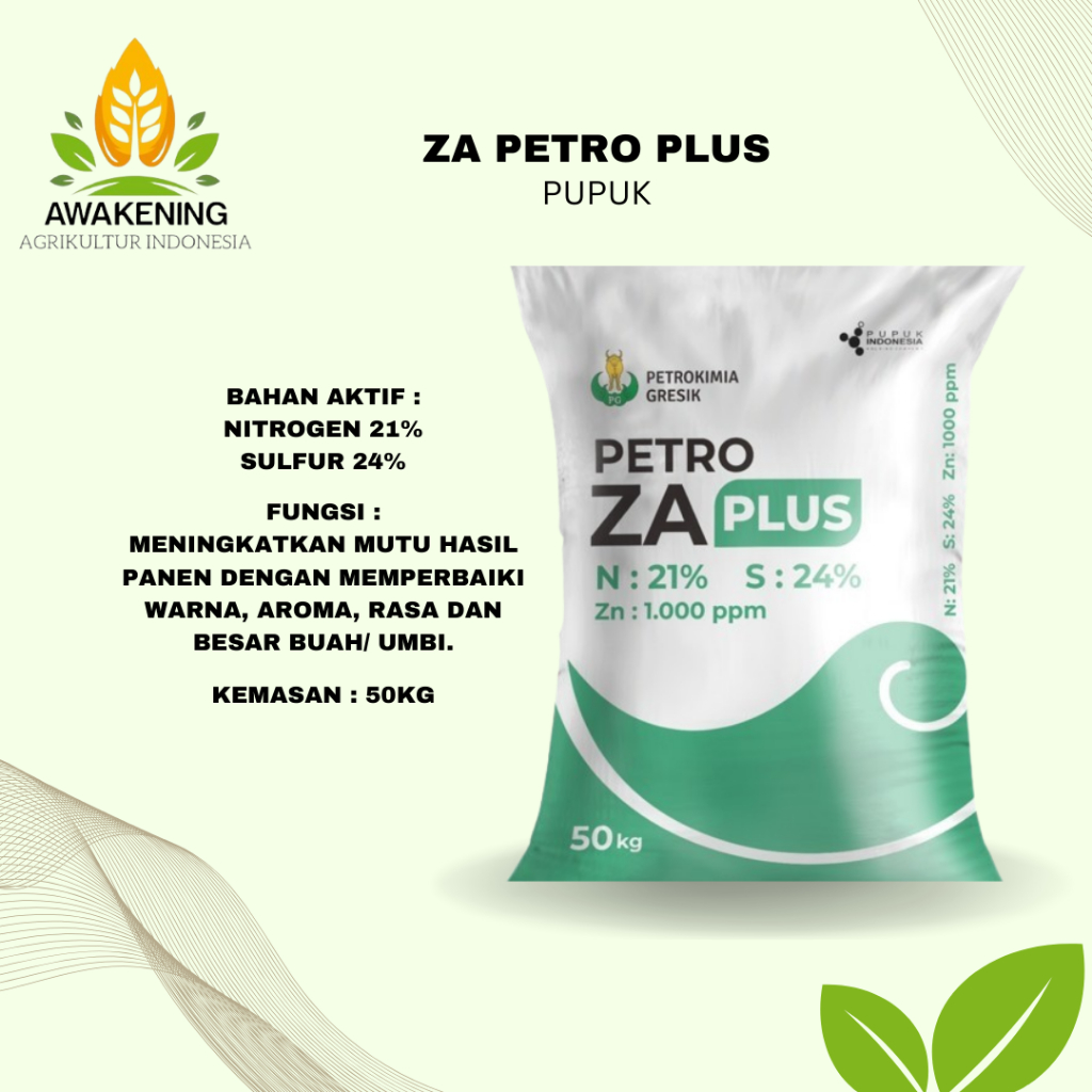 PUPUK ZA PETRO PLUS 50KG AMONIUM SULFAT