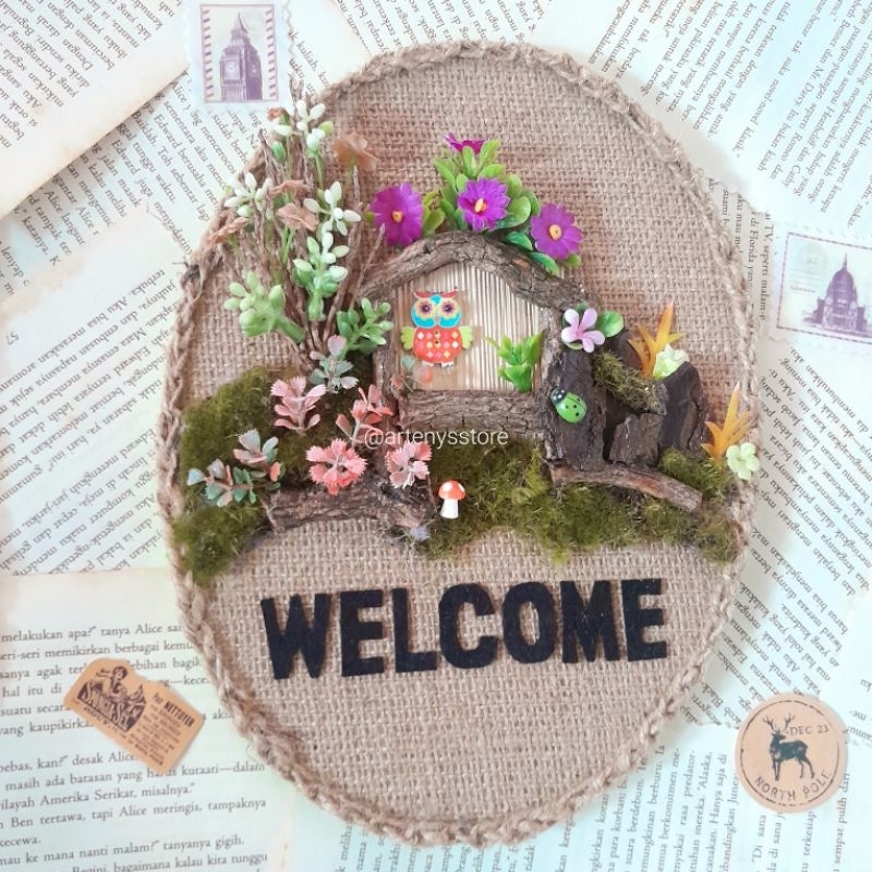 Hiasan Pintu Hiasan Kamar Fairy Garden Elegant