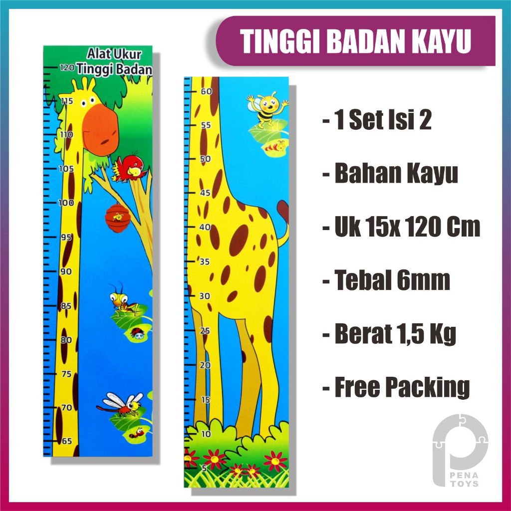 UKURAN TINGGI BADAN - KAYU