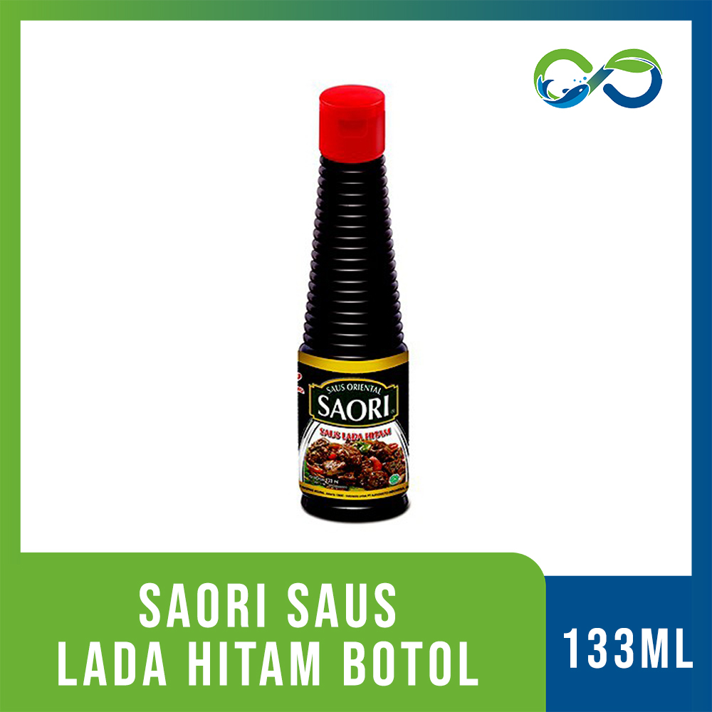 

[AquaEcoFarm] SAORI® Saus Lada hitam Oriental Blackpepper Botol 133 ml Bandung