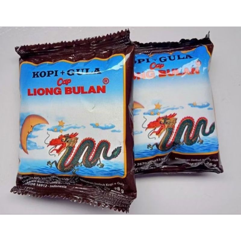 

10 pcs kopi manis Liong Gula 10 sachet / 1 Renceng kopi+gula liong hitam manis