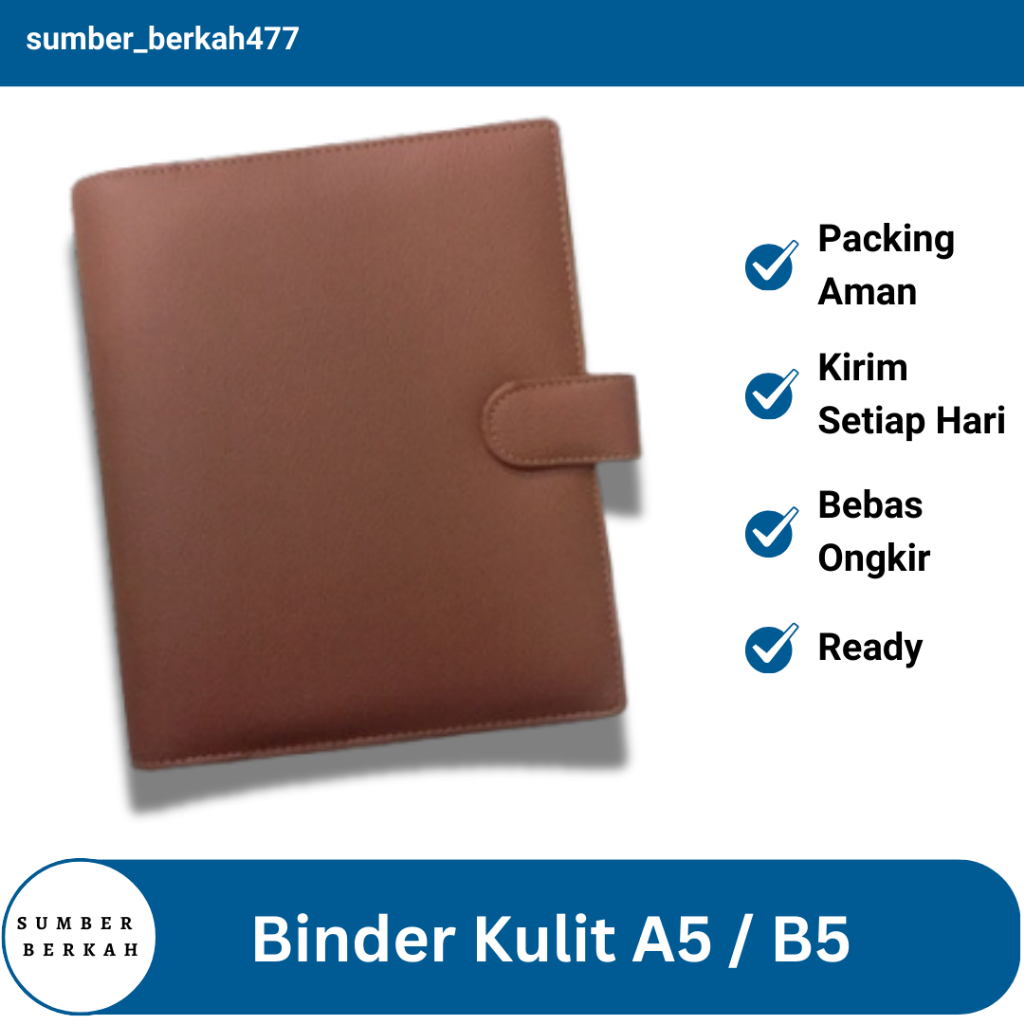 

Binder Kulit Polos A5 & B5