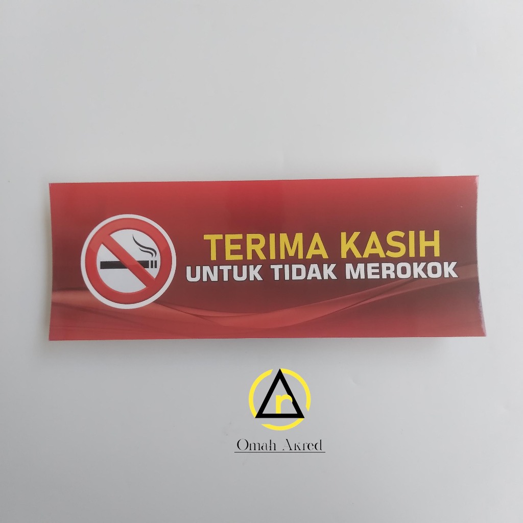 

Stiker Terima Kasih Untuk Tidak Merokok - No Smoking Area