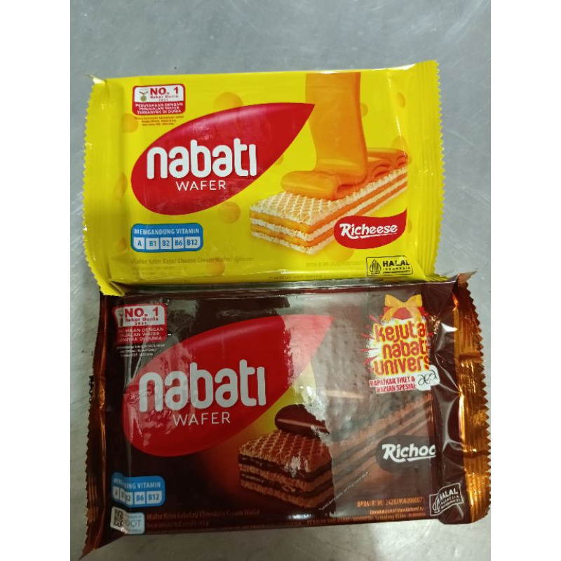 

wafer nabati 2000 rasa keju & coklat di jual per 10 bungkus