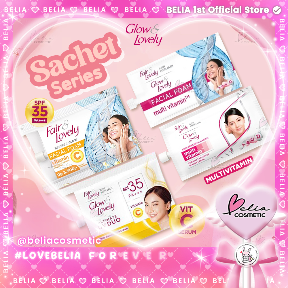 ❤ BELIA ❤ FAIR & LOVELY GLOW & LOVELY Brightening Facial Foam | Krim Pencerah Harian | SACHET | Day 
