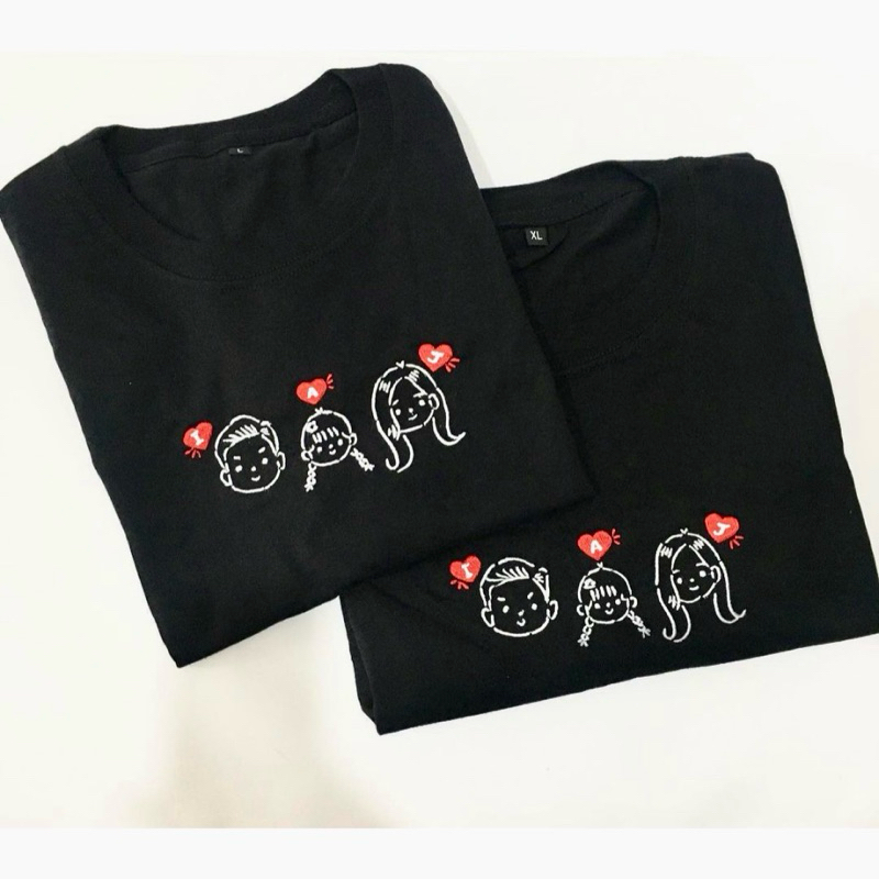 KAOS CUSTOM BORDIR SATUAN COMBED 24s