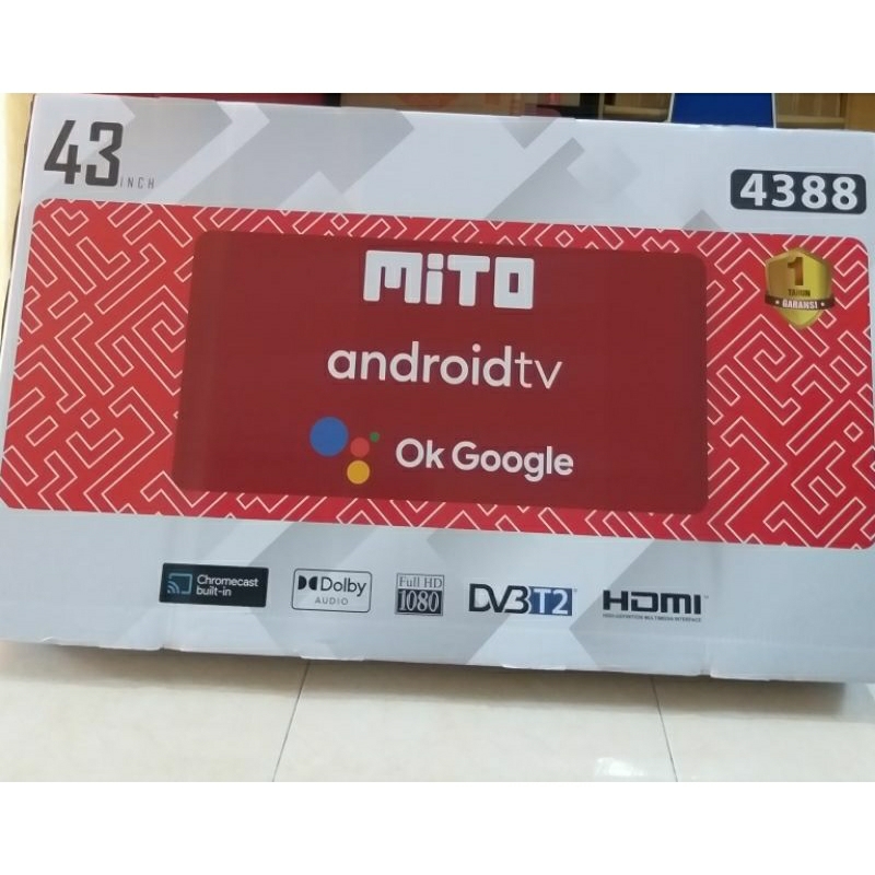 MITO LED ANDROID 43 INCH 4388/LED MITO 43 INCH 4388 ANDROID/TV LED MITO 43 INCH ANDROID