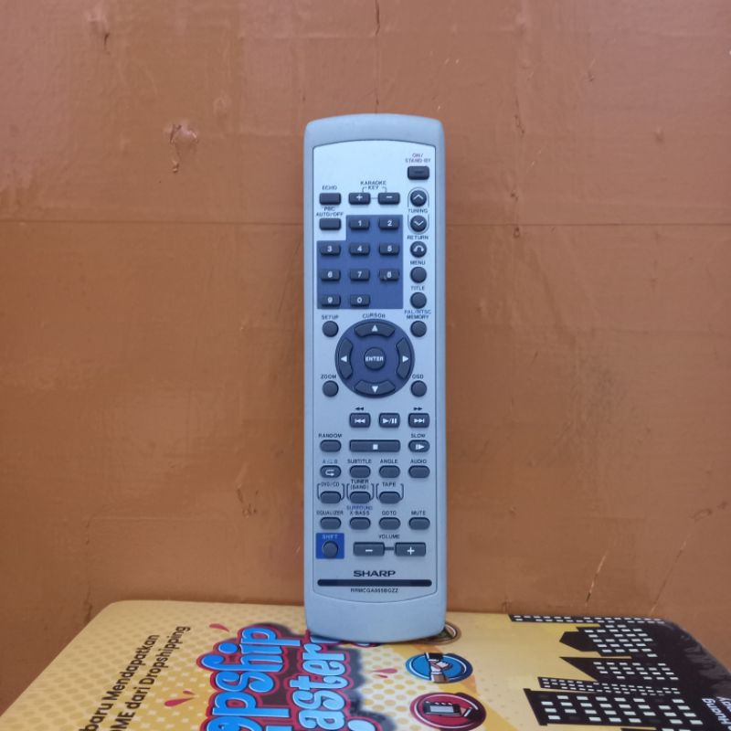 REMOTE DVD KARAOKE SHARP SERI RRMCGA005BGZZ