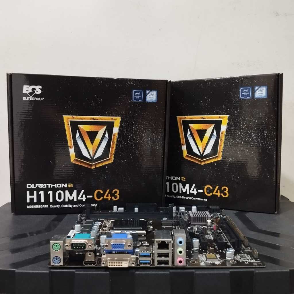 Mainboard H110 ECS LGA 1151 VGA Onboard - DDR4 - H110M4-C43