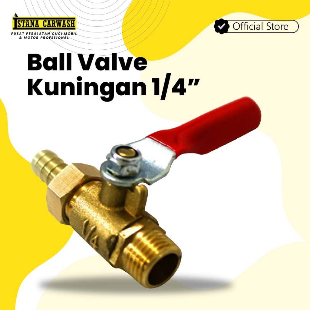 Ball Valve 1/4 Inch Tabung Salju Snow Wash IKAME
