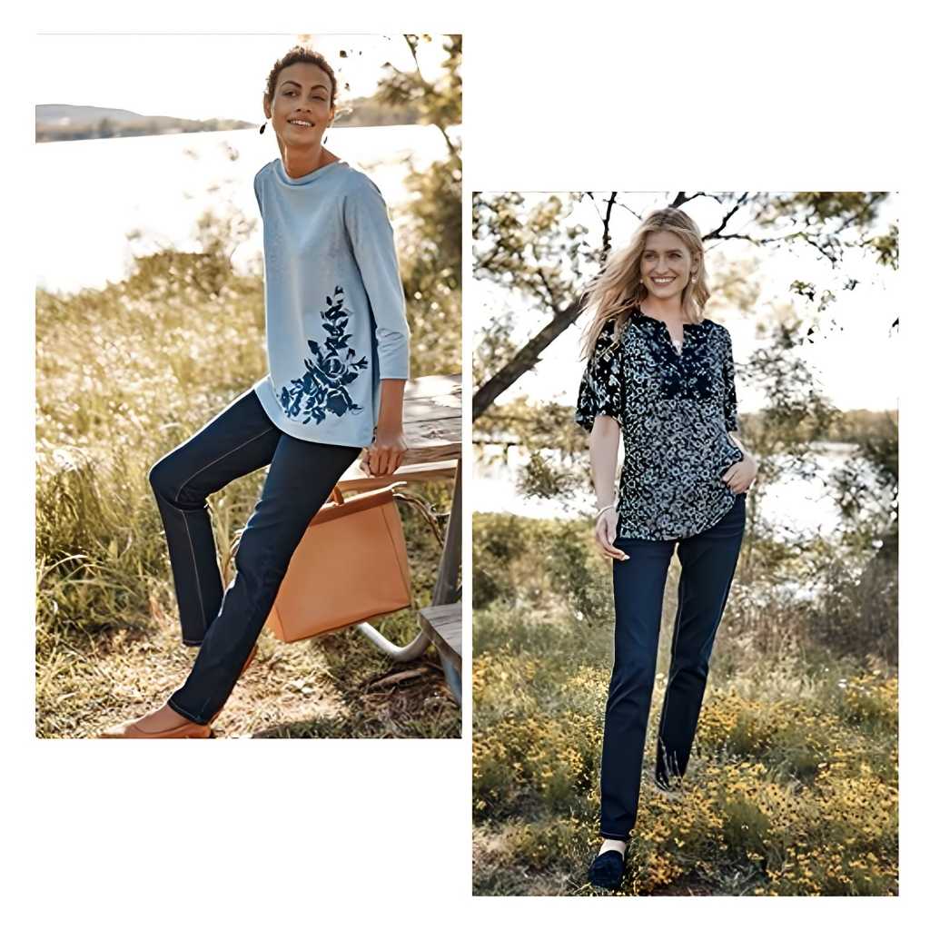 RB4 Celana J.Jill Favorite Highrise Straight Leg Jeans