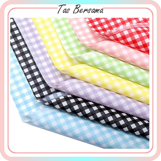 

[1 PACK ISI 20 LEMBAR] Kertas Buket Bunga Motif Gingham Flower Wrapping Kertas Florist Flower Wrapping Paper KB6003