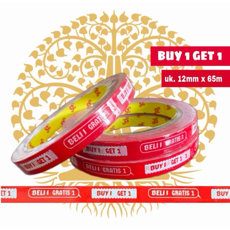 

Isolasi buy 1 get 1 / Buy 2 Get 1 12mm x 65m