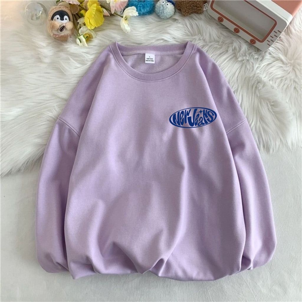 GJ21- JEMPER NEW JEANS SWEATER WANITA TERBARU BAHAN FLEECE