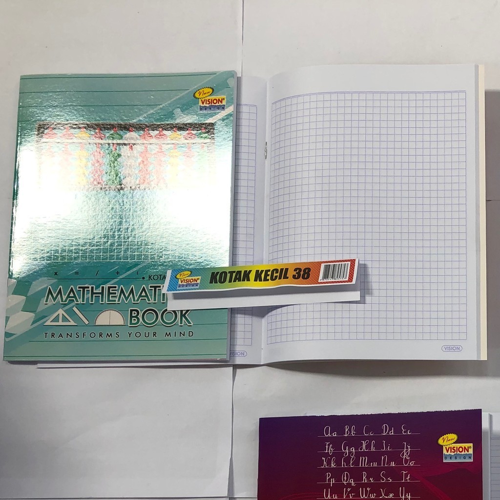 

(SATUAN) VISION BUKU KOTAK KECIL / BUKU MATEMATIKA / MATHEMATICS BOOK CEWEK COWOK - 38 LEMBAR