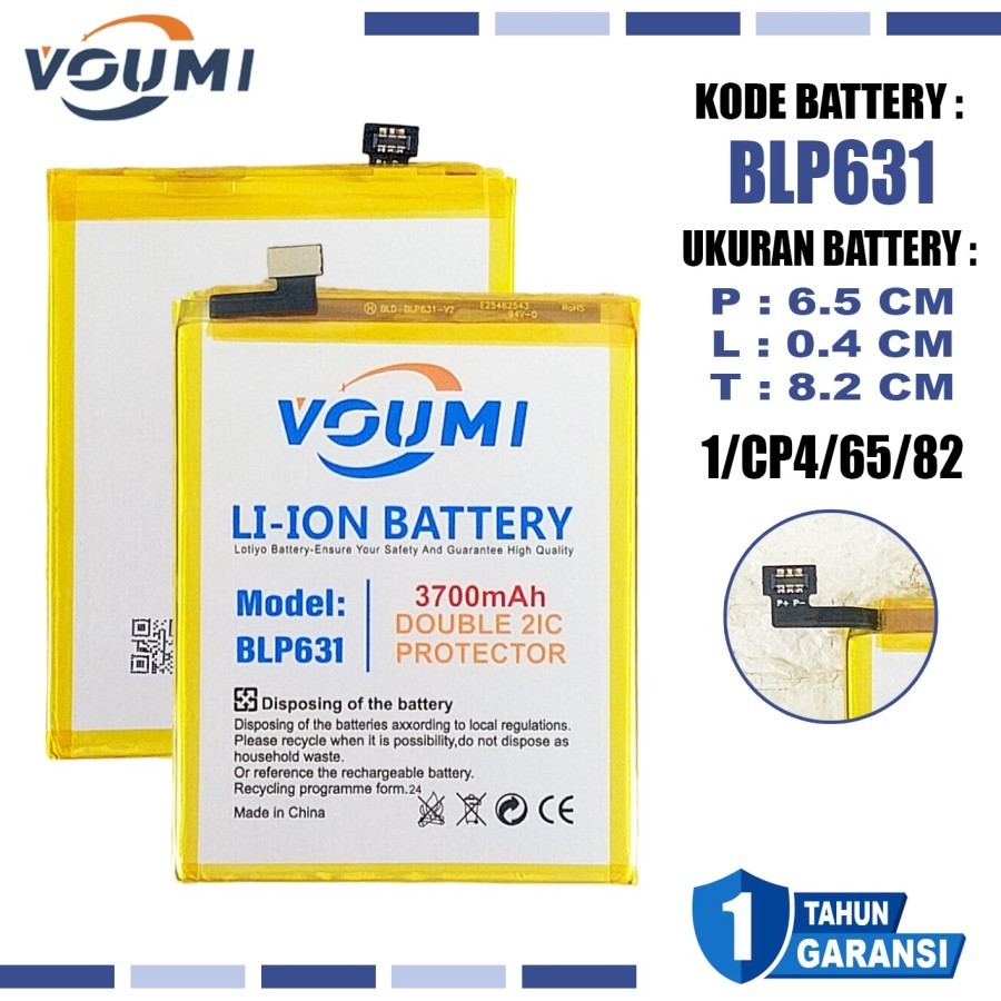 Baterai Oppo F3  F5   F5+  F5 PLUS  F5 Youth  A73  A75 4G  A77  BLP631 Double IC Power