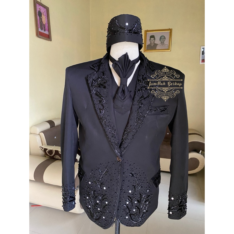 Jas pengantin pria || Jas Nasional peyet || Jas hitam pengantin || Jas resmi