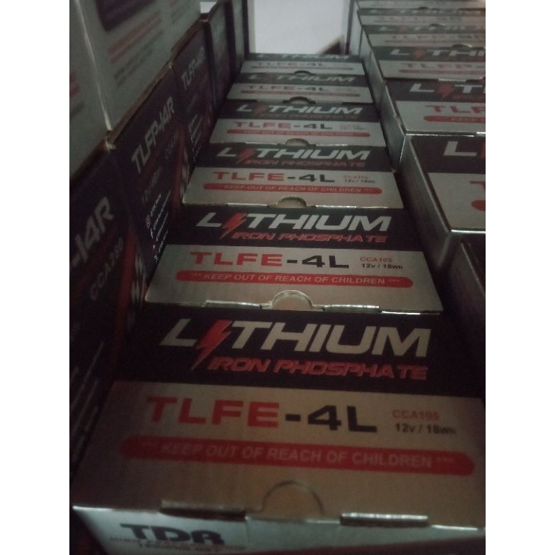 AKI LITHIUM TDR TLFE 4L - 12V AKI TDR MIO - BEAT Fi - FIZ R - SCOOPY ESP - VARIO