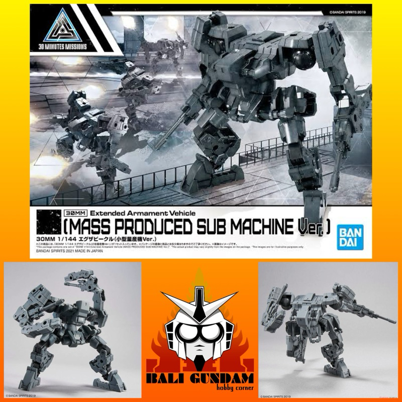 30MM 1/144 EXTENDED ARMAMENT VEHICLE MASS PRODUCED SUB MACHINE VER Bali Gundam Hobby Corner Bandai O