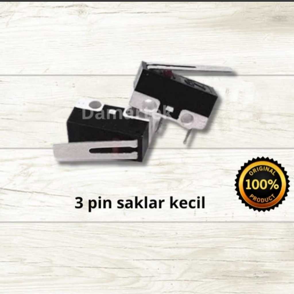 Micro Limit Switch 3 Pin Saklar Kecil SPDT NO NC [Anteknika]
