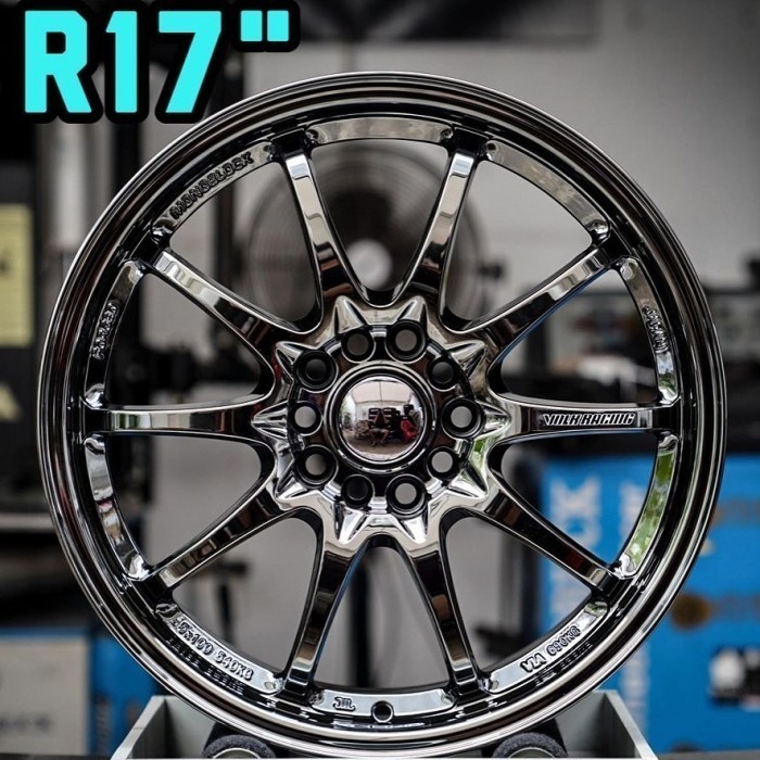 VELG RING 17 veloz xenia 2022 Altis Sienta velg mobil r17 CE28 BLACK CROME