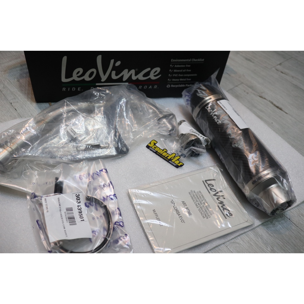 Knalpot Leovince GP Corsa Evo Carbon Vespa Iget