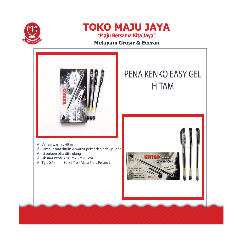 

PENA KENKO EASY GEL HITAM