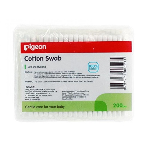 Pigeon Cotton Swab - 200 Pcs/Cotton Bud Baby