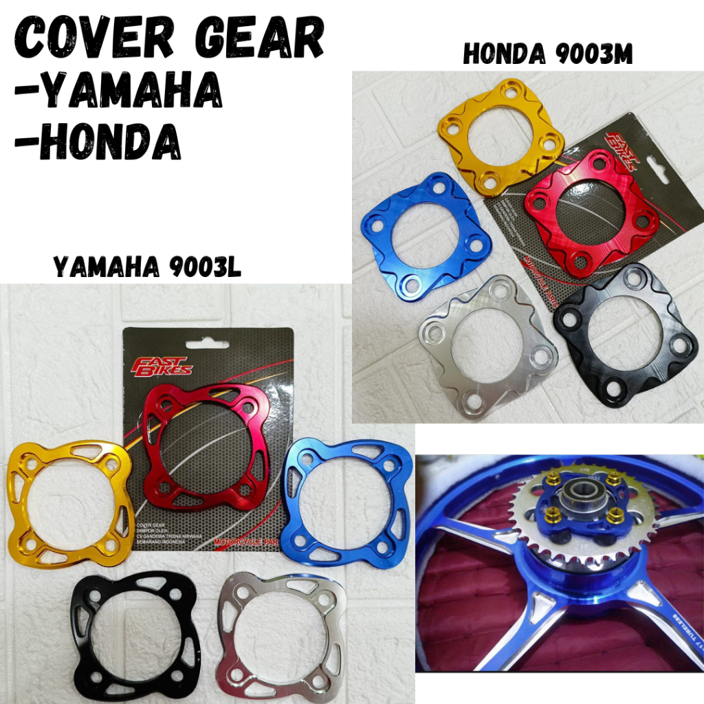 Cover Gear Variasi Full CnC Fast Bikes/Cover Gear Belakang CnC/Untuk Motor Yamaha & Honda