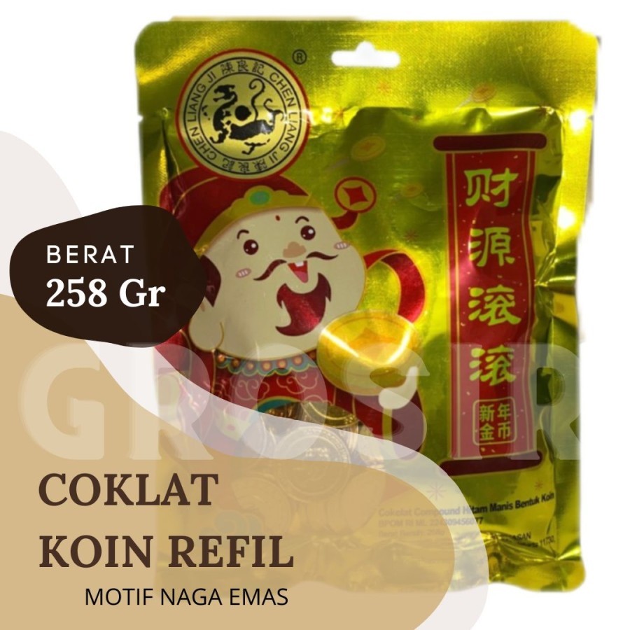 

Coklat Coin / Coklat Koin Emas Kemasan Refil 258 Gr / Halal