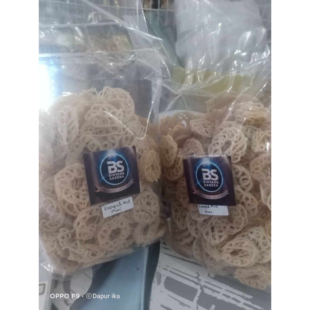 

Kerupuk mie mini bawang