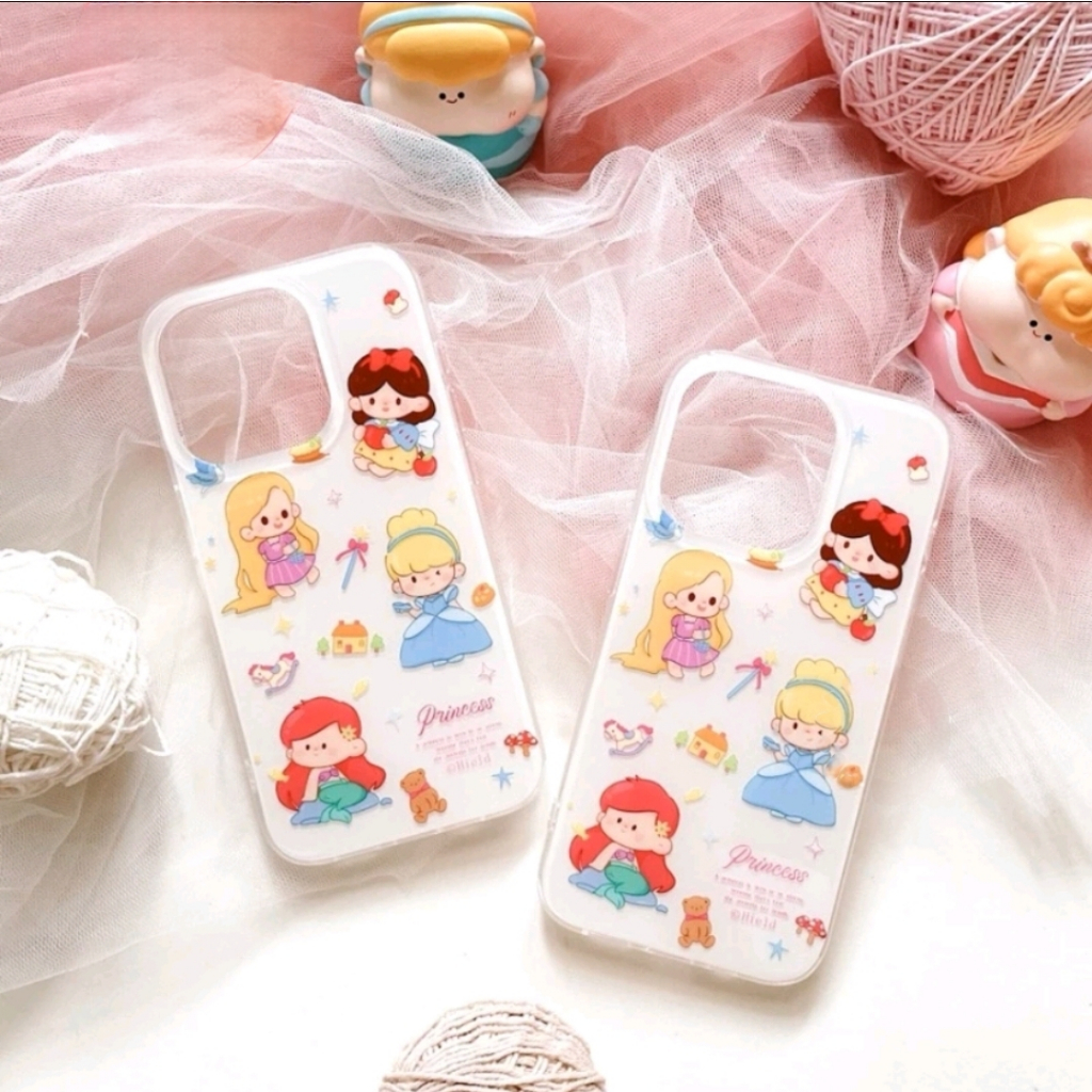 Cute Princess Snow White Cinderella Rapunzel Mermaid Case iPhone 11 12 13 14 15 Pro Max