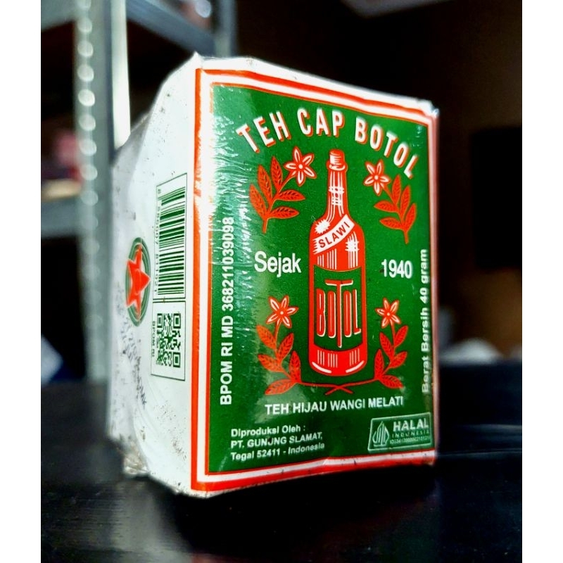 

teh cap botol hijau 40 gram perslop