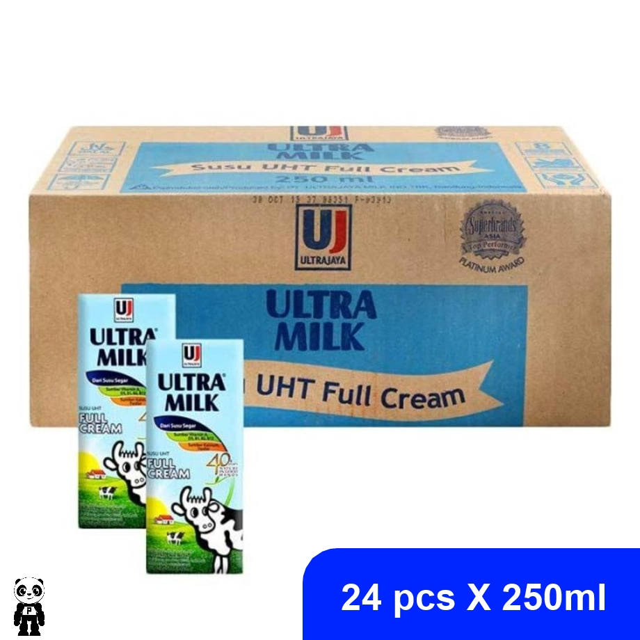 

Ultra Milk Full Cream Karton isi 24 pcs X 250ml Susu Ultra UHT