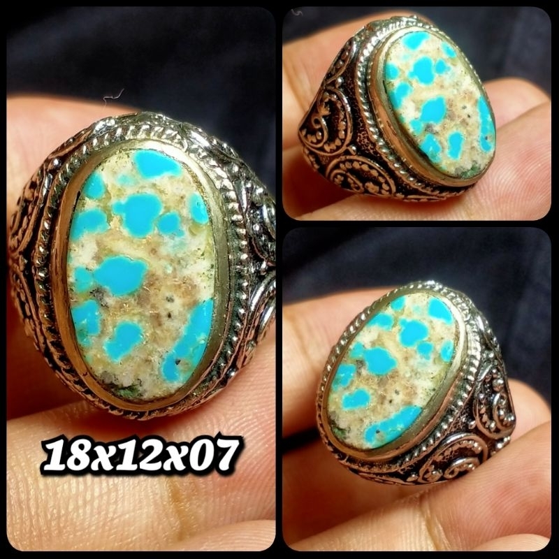 NATURAL BATU PIRUS PERSIA BIRU CEPLOK