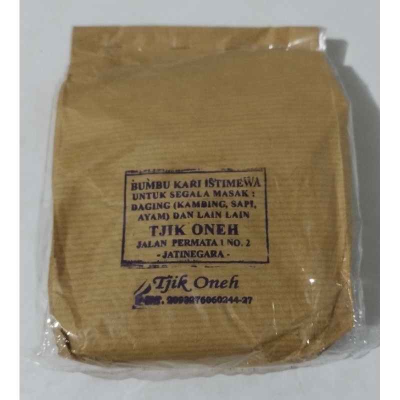 

Bumbu Kari Istimewa Tjik Oneh 1/4 Kg