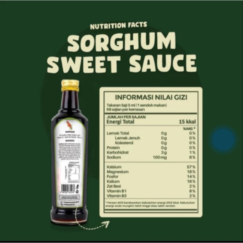

kecap manis isi 340ml sorghum organic center
