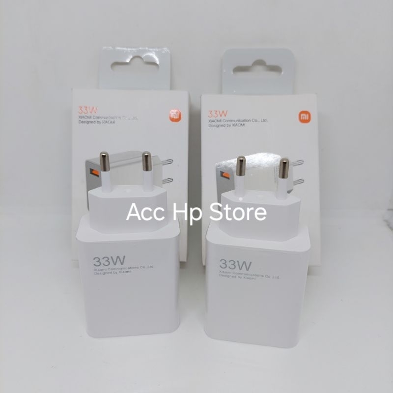 Adaptor Batok Xiaomi 33W 9V 3A TURBO CHARGER Fast Charging Mi