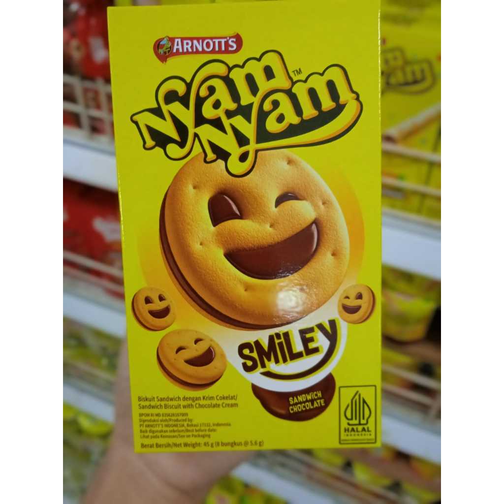 

NYAM NYAM SMILEY 45 Gram CHOCOLATE