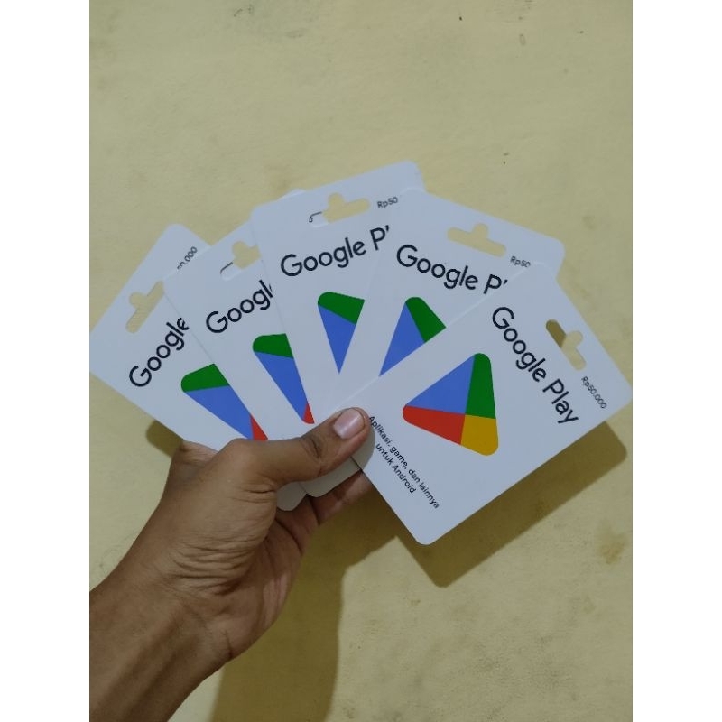 Kartu Voucher Game Kosong. Harga 1 an.